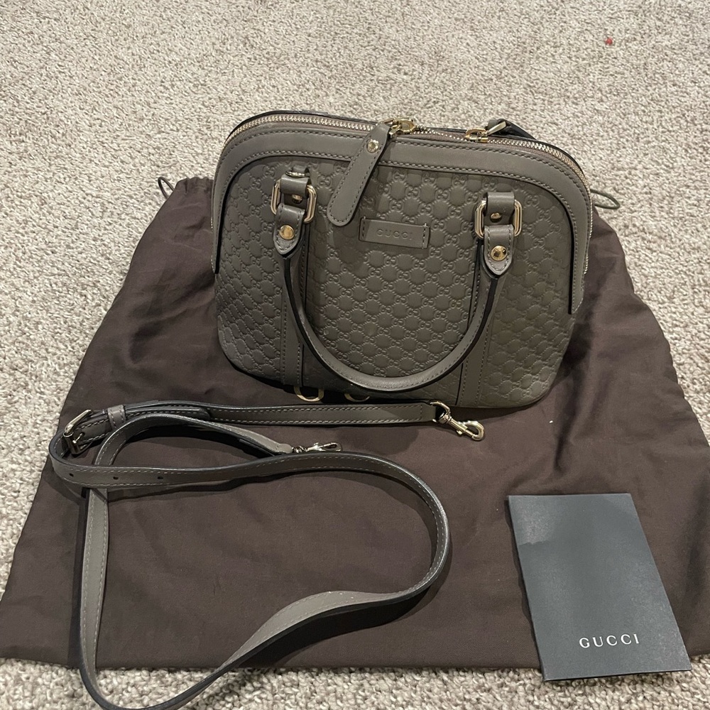 100% authentic Gucci gussami dome bag